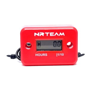 Compteur d’heures filaire universel rouge