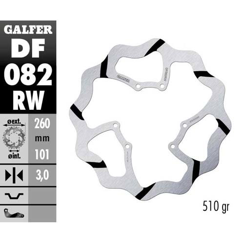 Disque de frein Galfer Race Honda CRF 450 RX (17-25) avant DF082RW