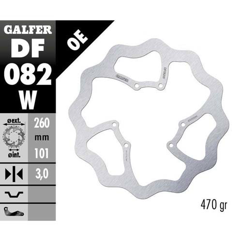 Disque de frein Galfer Wave Honda CRF 250 RX (19-25) avant DF082W
