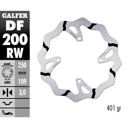 Disque de frein Galfer Race Kawasaki KX 250 (06-08) avant DF200RW