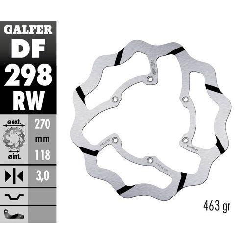 Disque de frein Galfer Race Fantic 125 XE (21-24) avant DF298RW