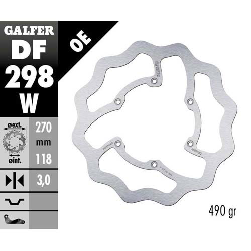 Disque de frein Galfer Wave Fantic 450 XXF (22-25) avant DF298W