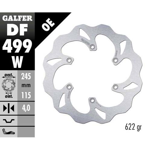 Disque de frein Galfer Wave Yamaha YZ 426 F (02) arrière DF499W