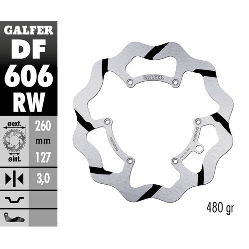 Disque de frein Galfer Race KTM 150 SX (09-22) avant DF606RW