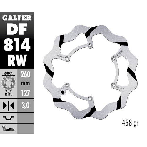 Disque de frein Galfer Race Beta RR 350 (13-25) avant DF814RW