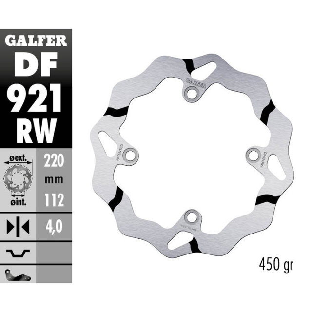 Disque de frein Galfer Race Sherco 300 SE-R (14-25) arrière DF921RW