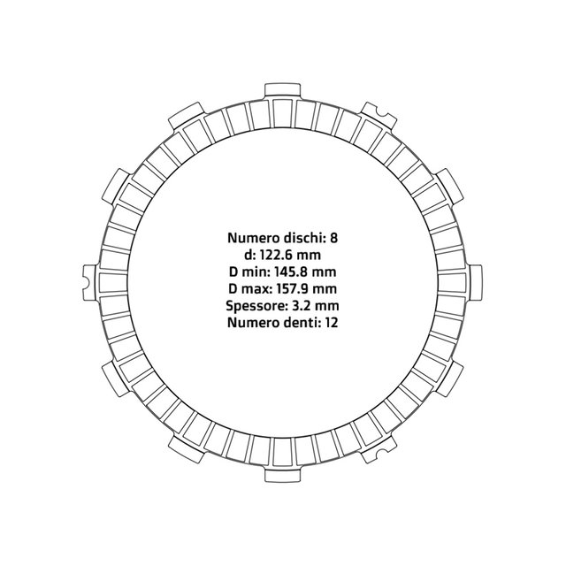 Disques d’embrayage NRTeam Suzuki RMZ 450 (05-26) - Série garnie DS02.F009.8