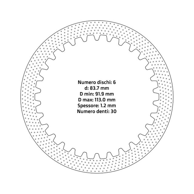Disques d’embrayage NRTeam KTM 85 SX (03-17) - Série acier DS02.S004.6