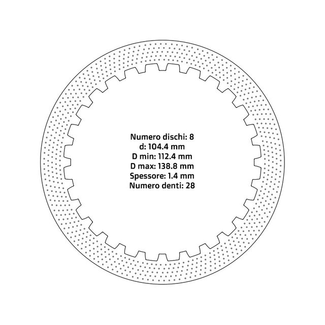 Disques d’embrayage NRTeam KTM 450 SX-F (07-11) - Série acier DS02.S005.8