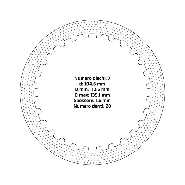 Disques d’embrayage NRTeam Honda CRF 450 RX (21-26) - Série acier DS02.S008.7