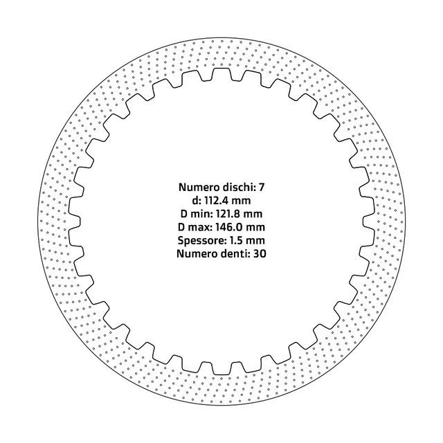 Disques d’embrayage NRTeam Suzuki RM 250 (96-12) - Série acier DS02.S012.7