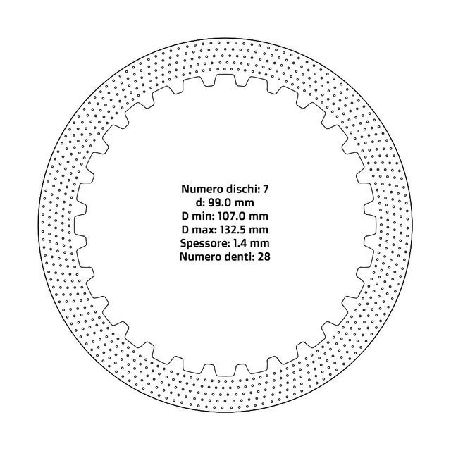 Disques d’embrayage NRTeam Suzuki RM 125 (92-12) - Série acier DS02.S016.7