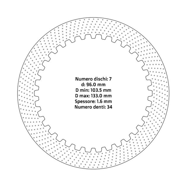 Disques d’embrayage NRTeam Suzuki RMZ 250 (04-26) - Série acier DS02.S022.7