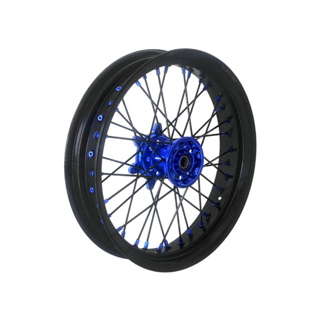 Roue Fantic 450 XEF (22-24) avant 17x3.50 bleu DS50.FM32B