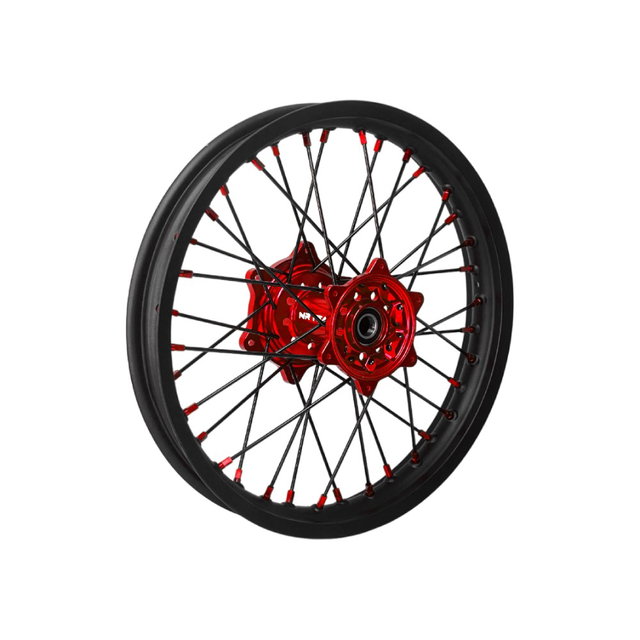 Roue Fantic 450 XEF (22-24) arrière 18x2.15 rouge DS50.RB32R