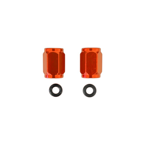 Paire de bouchons de valve de pneu orange DS88.5229A