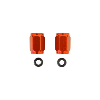 Paire de bouchons de valve de pneu orange Paire de bouchons de valve de pneu orange