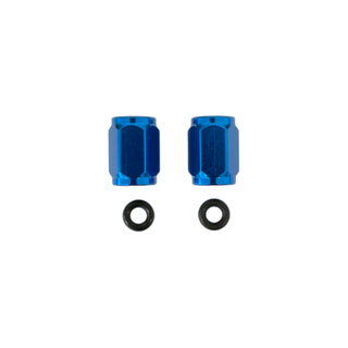 Paire de bouchons de valve de pneu bleu Paire de bouchons de valve de pneu bleu
