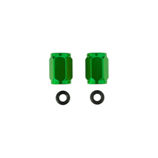 Paire de bouchons de valve de pneu verts Paire de bouchons de valve de pneu verts