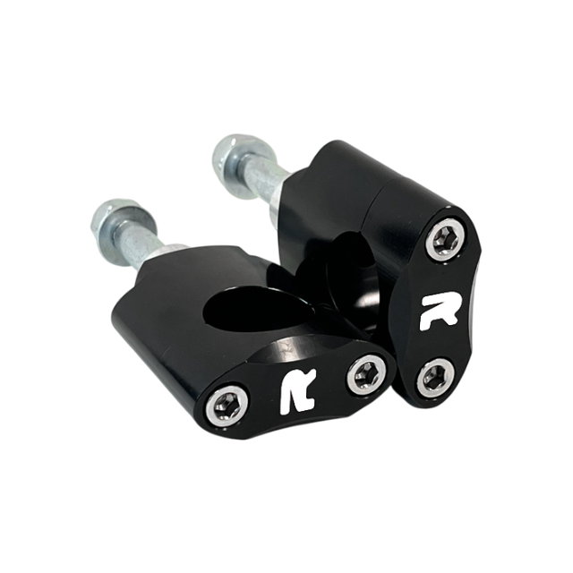Kit de supports de guidon 28.6 mm hauts noirs - NRTeam DS88.6003N