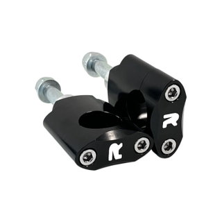 Kit de supports de guidon 28.6 mm hauts noirs - NRTeam