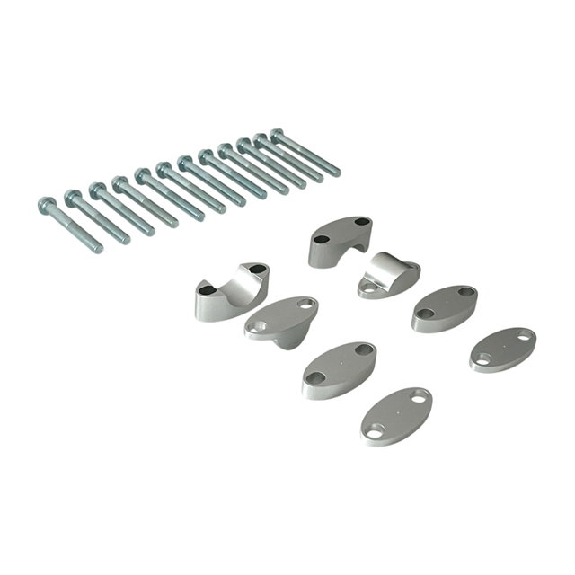 Kit de rehausse de guidon 22 mm grises - NRTeam DS88.6022G