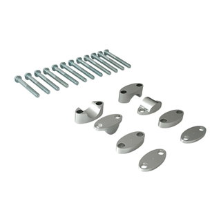 Kit de rehausse de guidon 22 mm grises - NRTeam