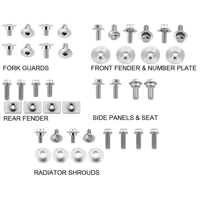 Kit de vis pour carénage Honda CRF 250 R (10-13) DS89.5102