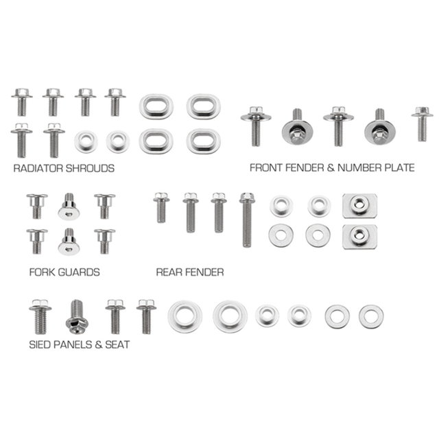 Kit de vis pour carénage Yamaha YZ 125 (02-21) DS89.5201