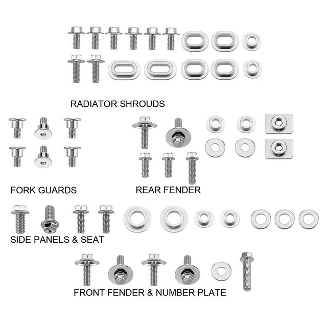 Kit de vis pour carénage Yamaha YZ 450 F (06-09) DS89.5204