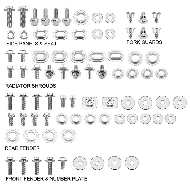 Kit de vis pour carénage Yamaha YZ 450 F (18-21) DS89.5206