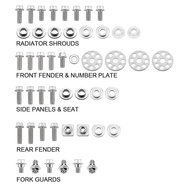 Kit de vis pour carénage Suzuki RMZ 250 (07-09) DS89.5403