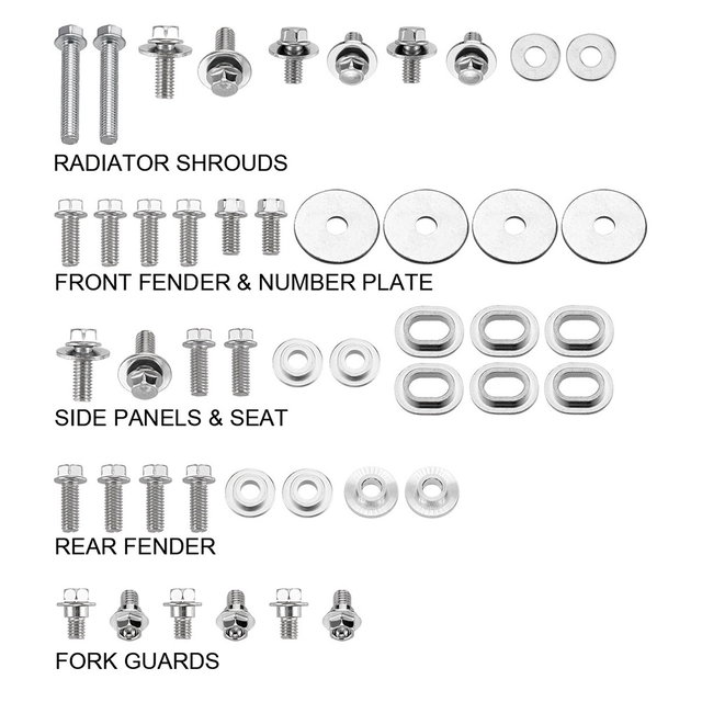 Kit de vis pour carénage Suzuki RMZ 450 (18-21) DS89.5404