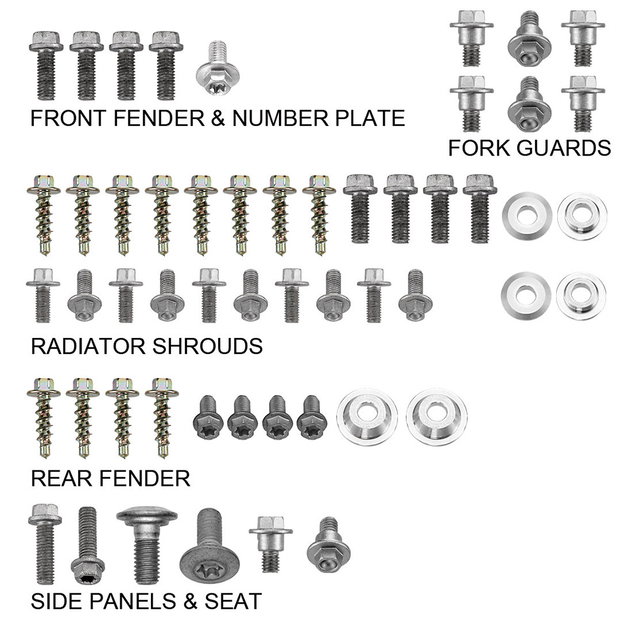 Kit de vis pour carénage KTM 150 SX (16-21) DS89.5504