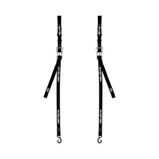 Paire de sangles d’arrimage pour moto avec cliquet 38mm NRTeam noires