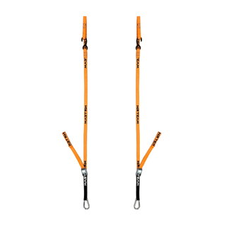Paire de sangles d’arrimage pour moto Pull Up 25mm NRTeam orange