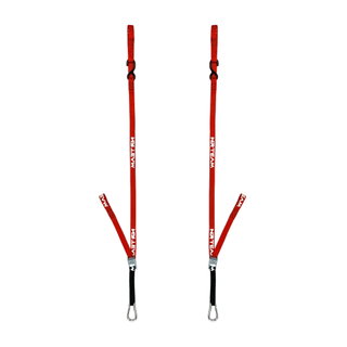 Paire de sangles d’arrimage pour moto Pull Up 25mm NRTeam rouges
