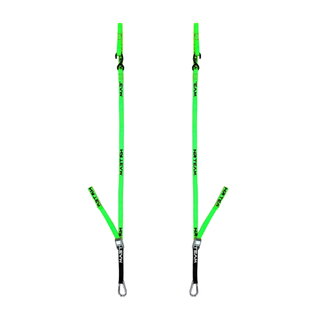 Paire de sangles d’arrimage pour moto Pull Up 25mm NRTeam verts