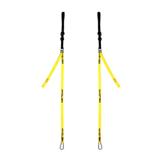 Paire de sangles d’arrimage pour moto Tie Down 25mm NRTeam jaunes