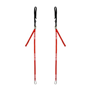 Paire de sangles d’arrimage pour moto Tie Down 25mm NRTeam rouges