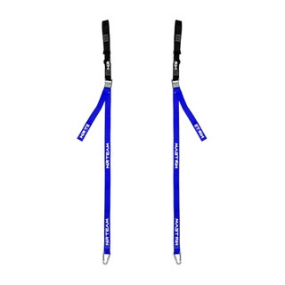 Paire de sangles d’arrimage pour moto Tie Down 38mm NRTeam bleu