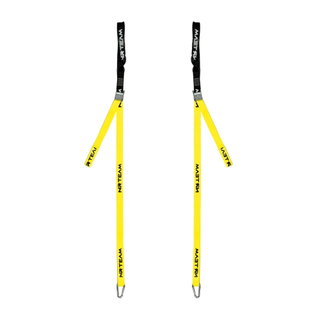 Paire de sangles d’arrimage pour moto Tie Down 38mm NRTeam jaunes