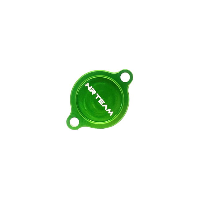 Oil filter cover Kawasaki KX 250 F (05-27) green - NRTeam DS94.0006V