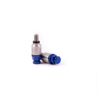 Paire de purgeurs rapides de fourche M5x0.8 bleu
