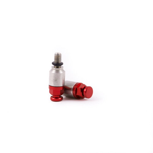 Paire de purgeurs rapides de fourche M5x0.8 rouge DS97.0508R