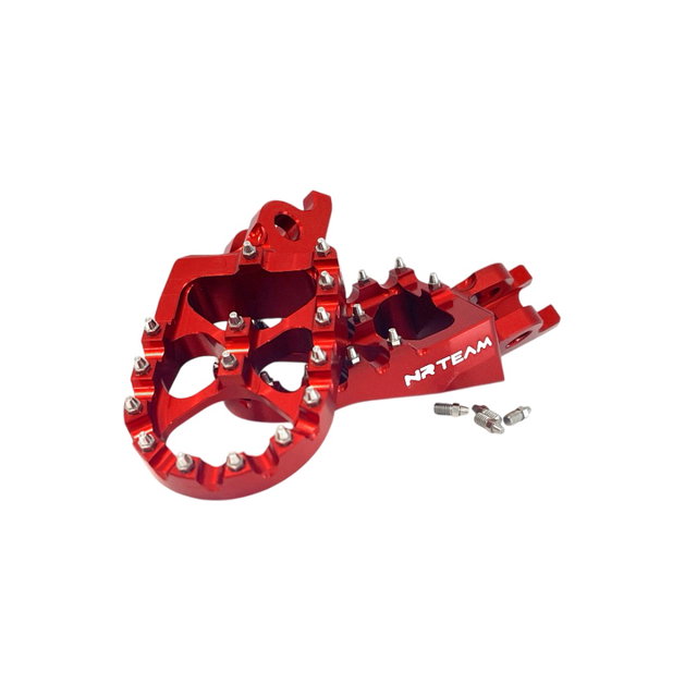 Repose-pieds en Ergal Honda CRF 450 X (05-16) rouges DS98.0791R