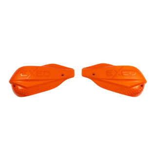 Paire de protège-mains fermés Exed pour guidon 28,6 mm orange