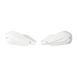 Paire de protège-mains fermés Exed pour guidon 28,6 mm blancs