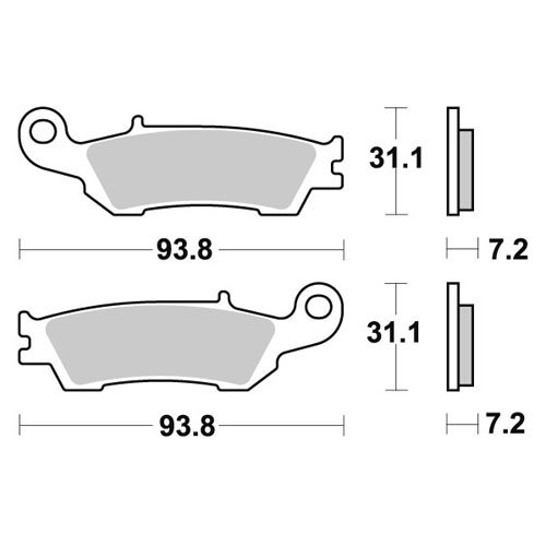 Plaquettes Galfer Yamaha WR 250 F (17-21) avant standard FD364G1396