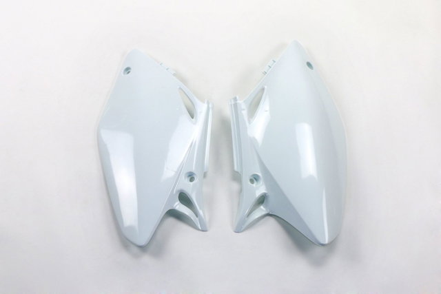 Plaques latérales porte-numéro Honda CRF 450 R (02-04) blancs* HO03694-041